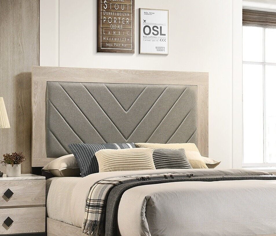 California King Size Bed 3pc Wooden Furniture Set V403