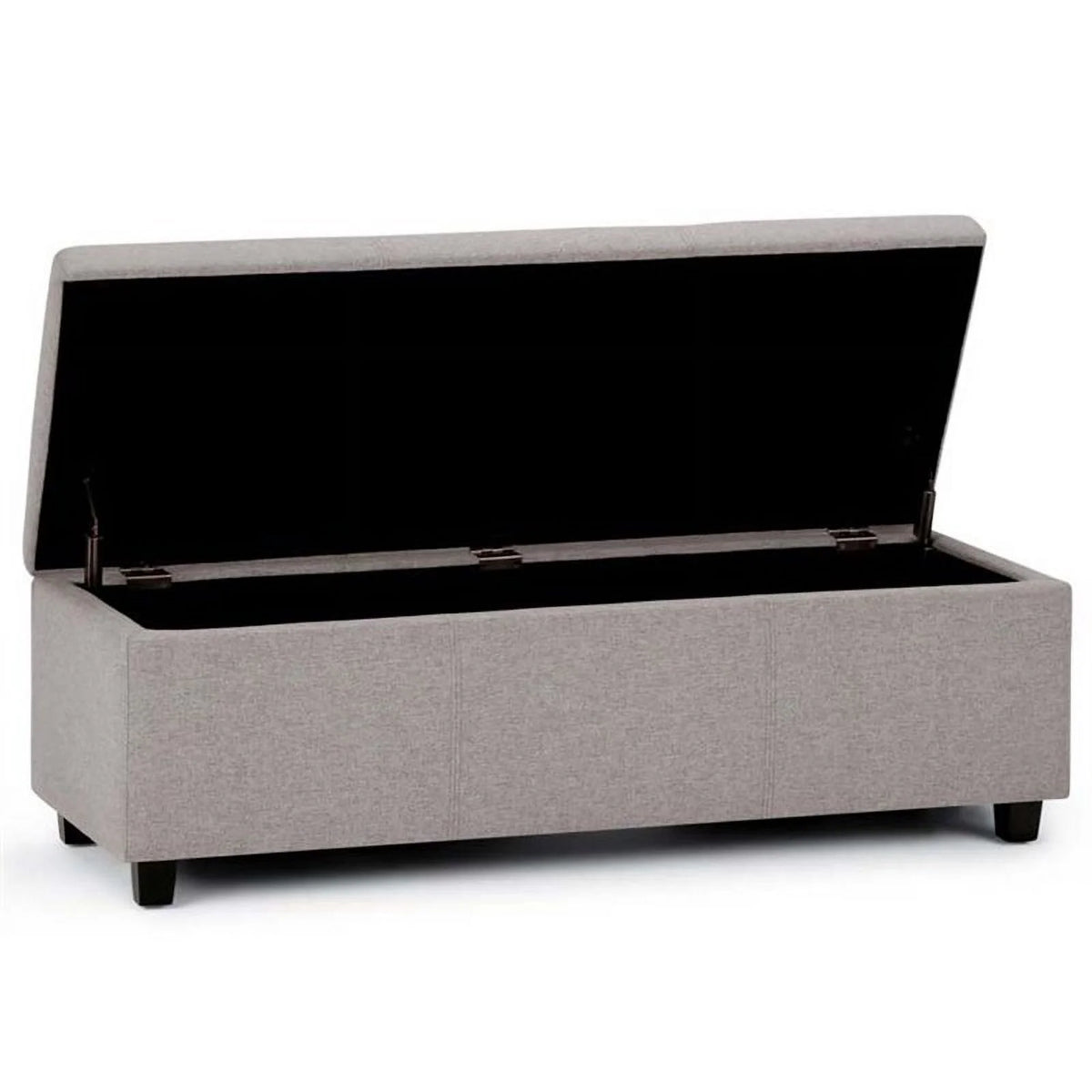 Solid Wood Storage Bench in Cloud Gray M403885