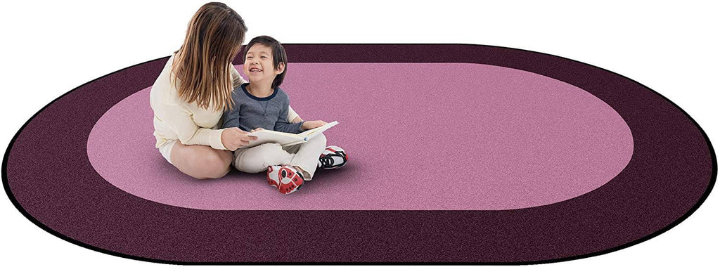 Blue Oval Carpet E6088