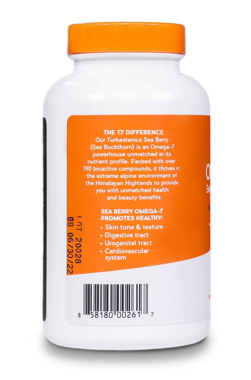 120ct Omega-7 Sea Buckthorn Softgels C173