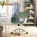 Rose Pink Velvet Office Chair Q810496