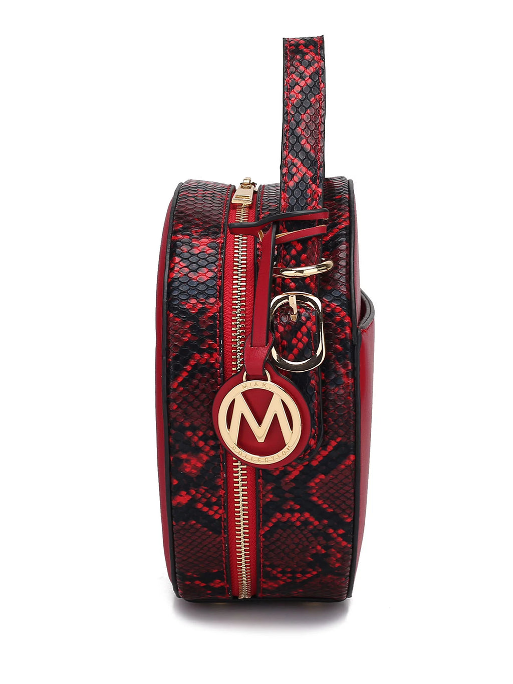 Red Vegan Leather Crossbody Bag T1756