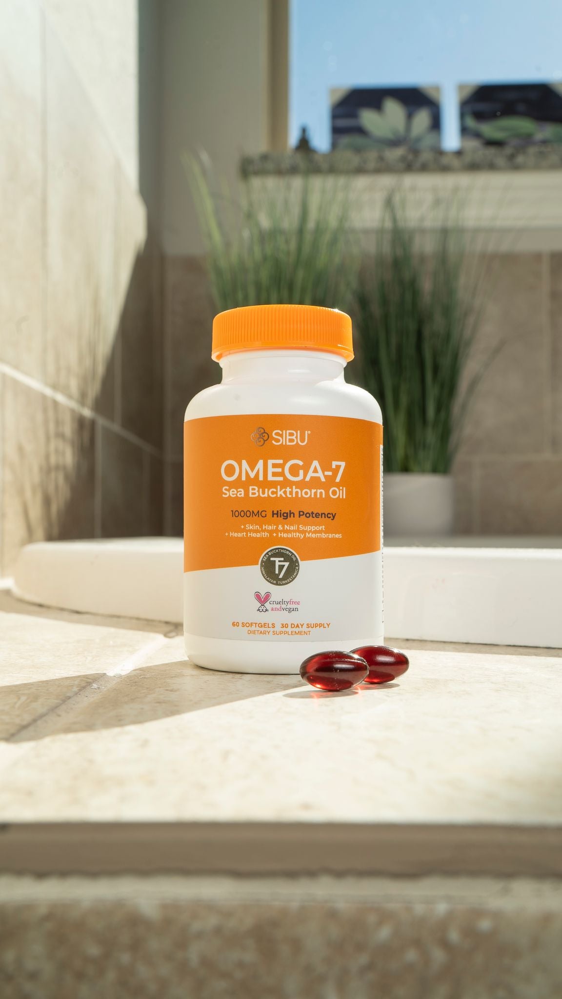 120ct Omega-7 Sea Buckthorn Softgels C173