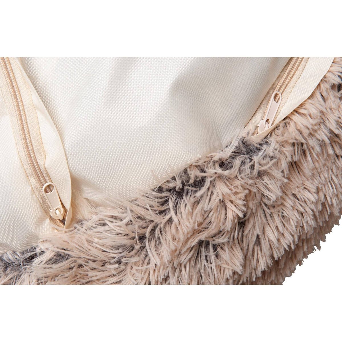Long Fur Donut Dog Bed V48628