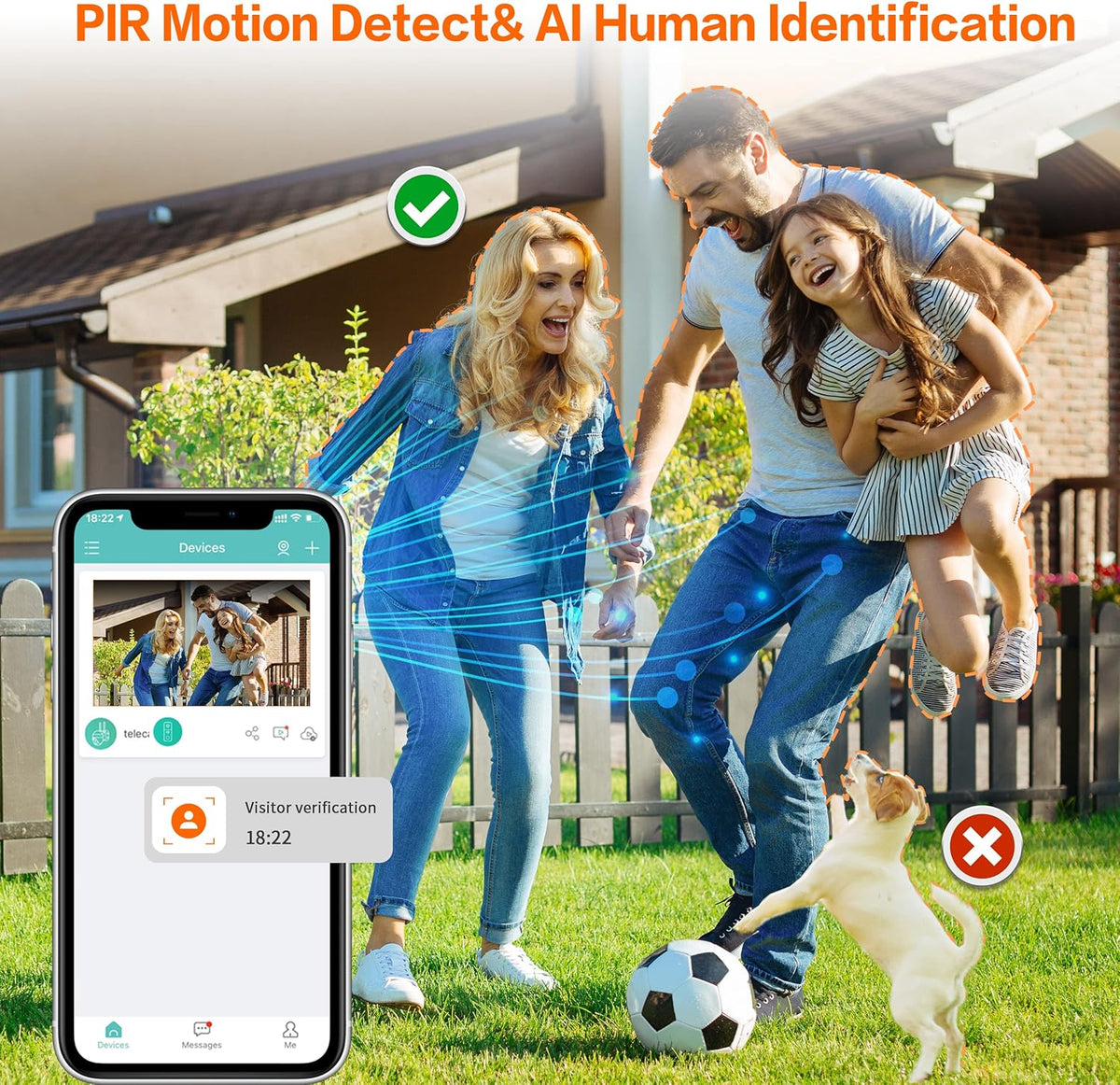 2K Wireless Video Doorbell Camera J767