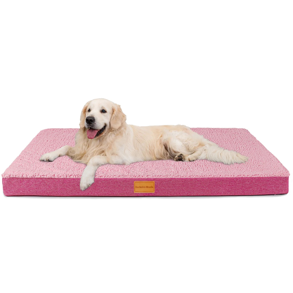 30"X20" Pink Orthopedic Pet Bed with Removable Washable Cover H292