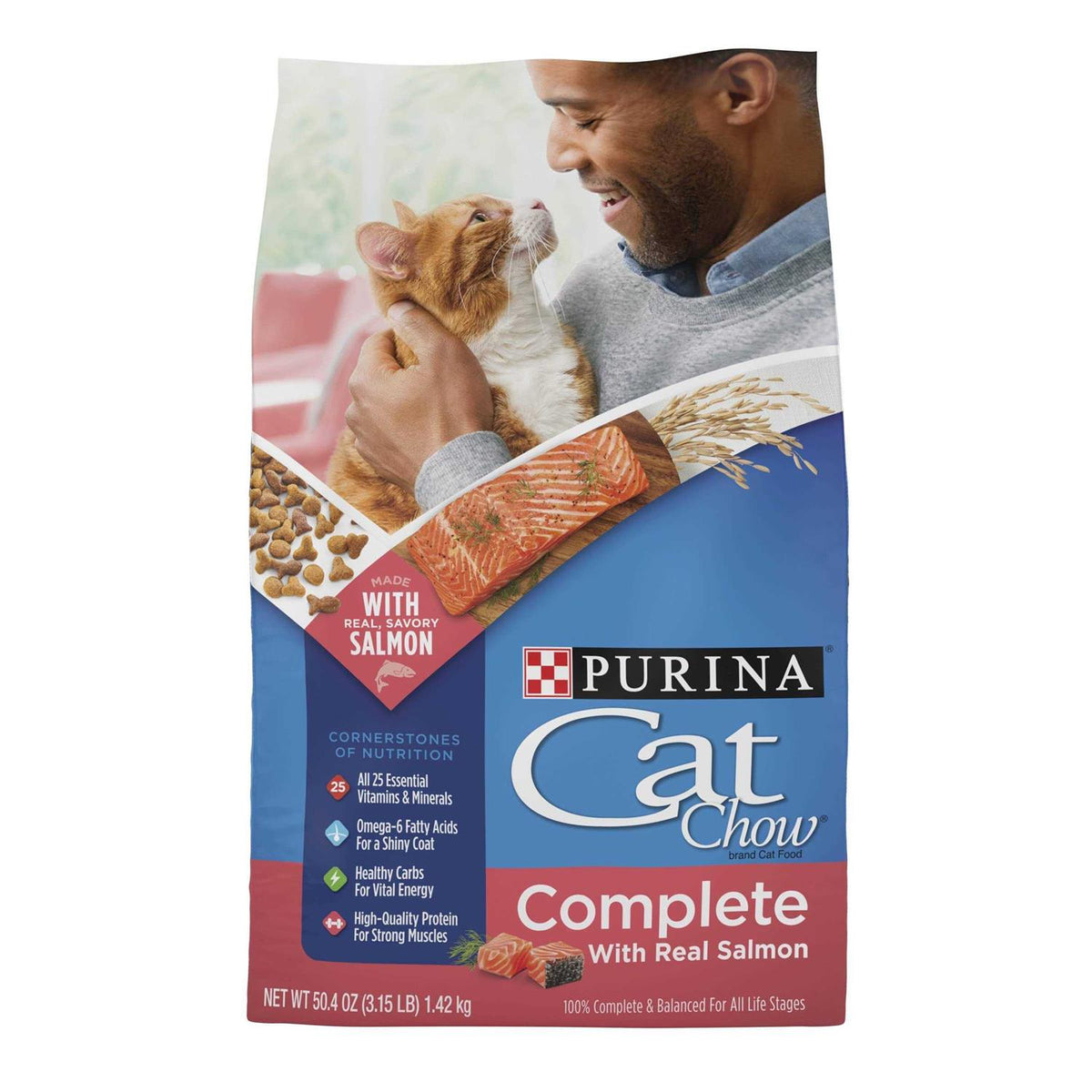 Cat Chow Complete with Salmon High Protein Dry Cat Food S8007