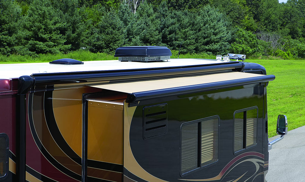 Black Solid RV Slide-Out Automatic Awning K9393