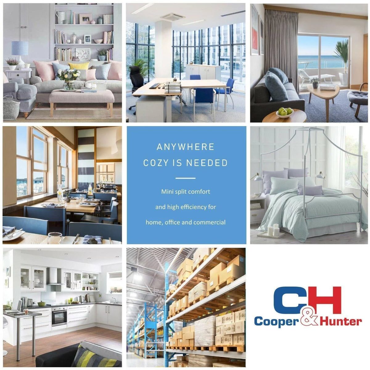 Mini Split Air Conditioner Heat Pump 2 Zone 9000 24000 BTU M71130