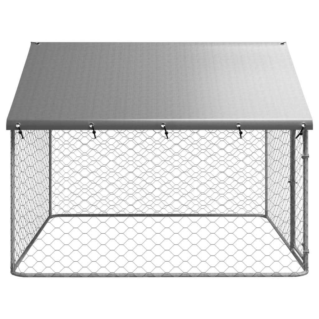 Outdoor Dog Kennel with Roof J5498