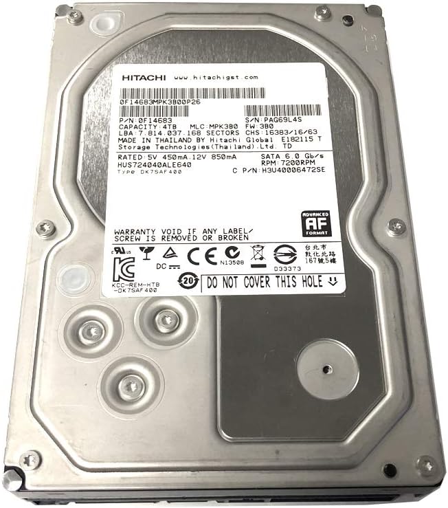 3.5-Inch 4TB 7200RPM SATA III Enterprise Hard Drive M66892