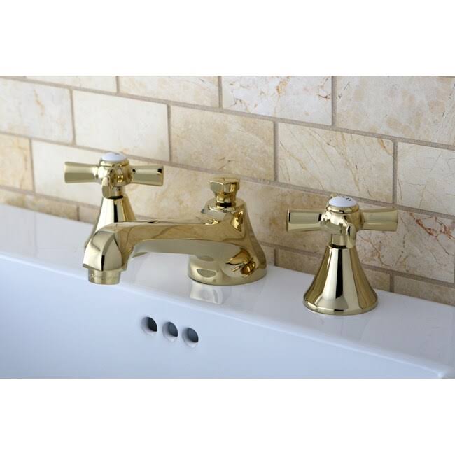 Polished Brass Widespread Bathroom Faucet K412