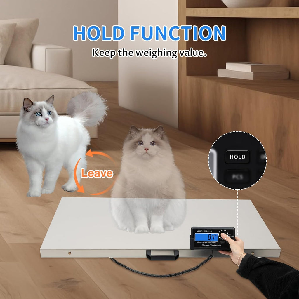 Digital Pet Scale Max 660lbs Heavy Duty with Power Adapter C179