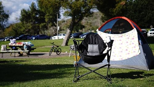 Hammock Chair with Cup Holder and Side Pocket A7896