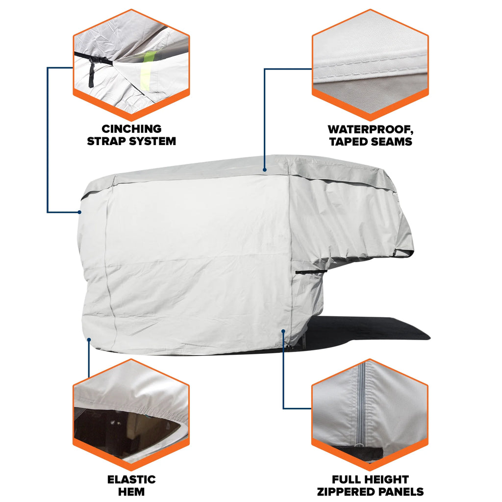 Truck Camper RV Cover, 100% Waterproof, Multiple Sizes T447153