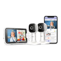 White 2-Cameras Smart Baby Monitor with Camera and Audio P71218