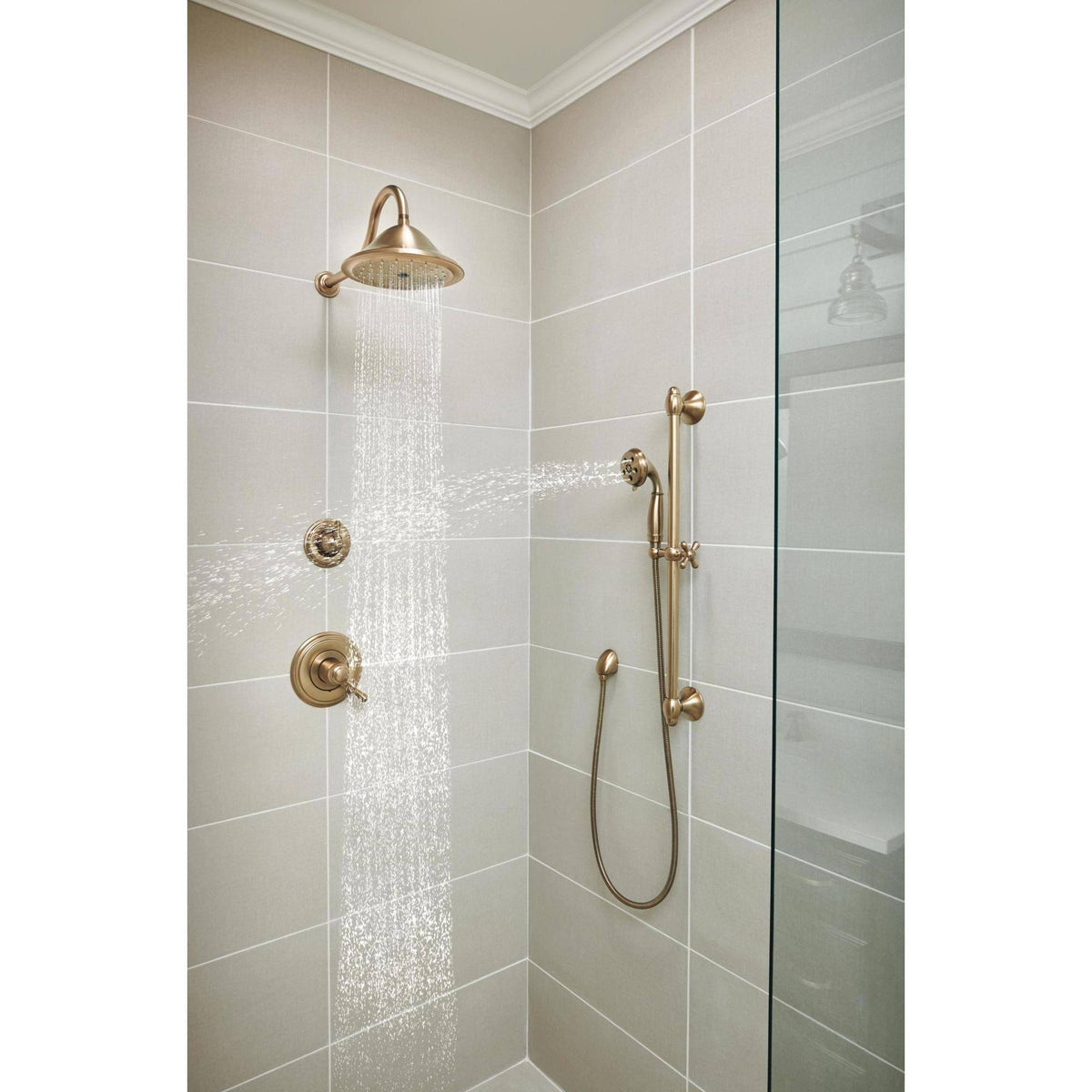 Champagne Bronze Shower Trim X7828