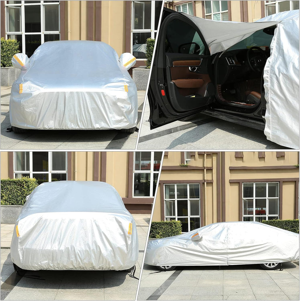 6-Layers Waterproof Car Covers with Night Reflective B826