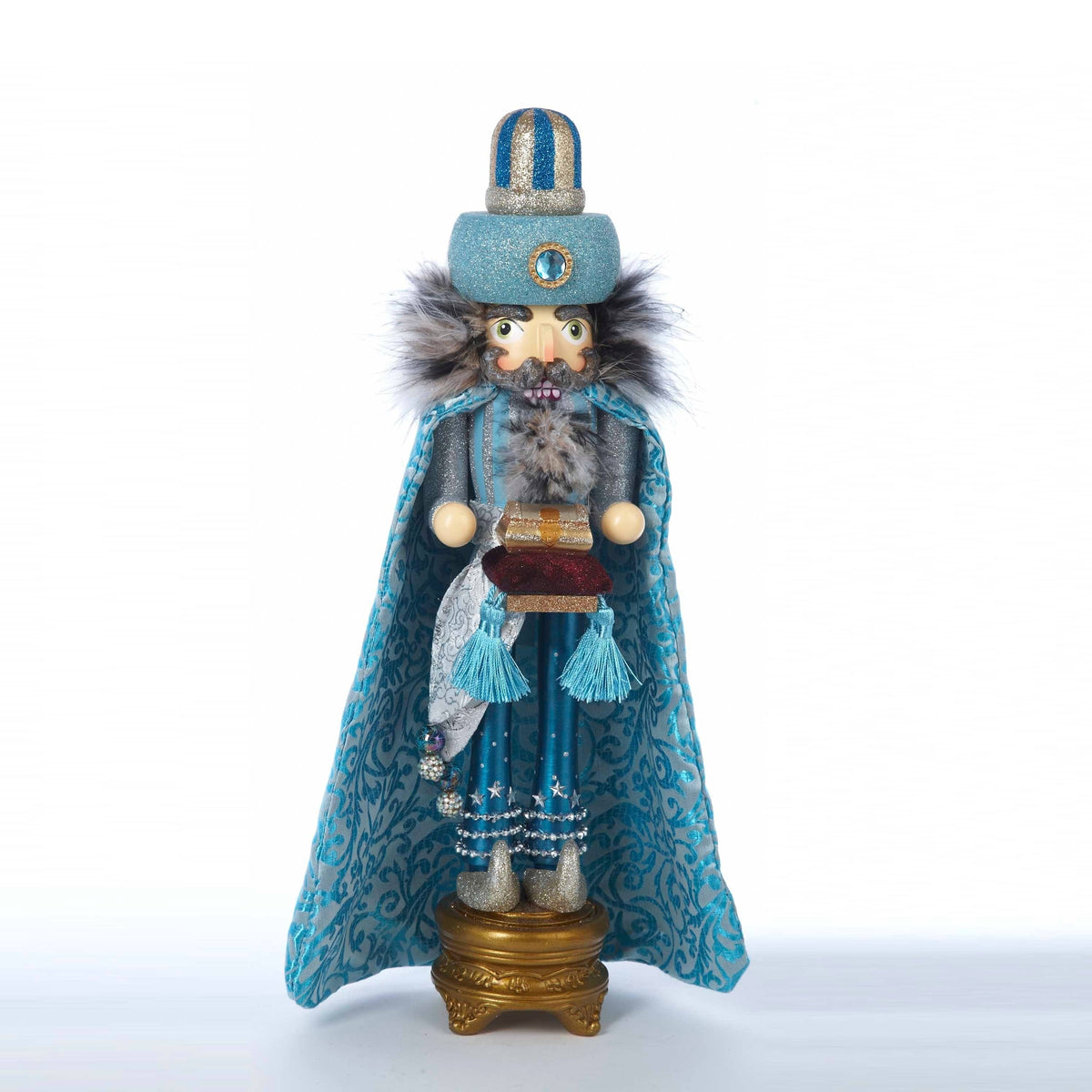18" Turquoise King Nutcracker I34718