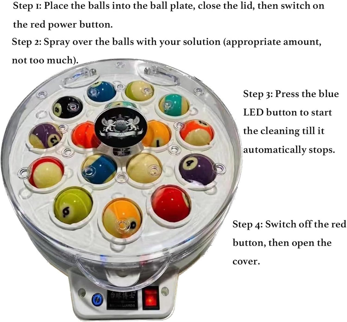 2 in 1 Automatic Billiard Ball Cleaning Machine M617