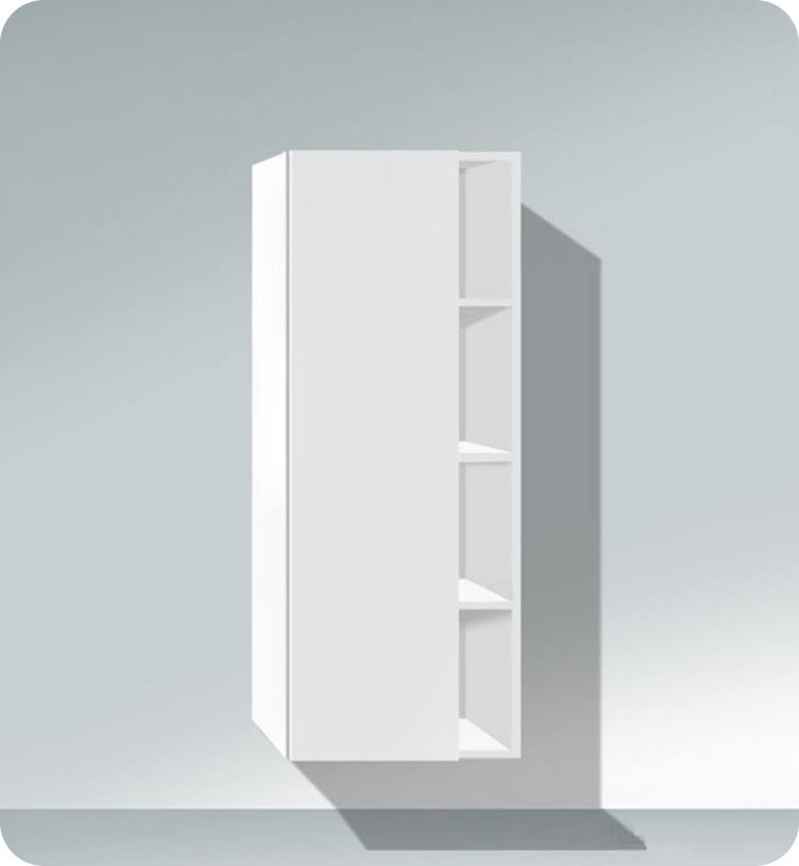 Bi-Color Pine Terra Tall Cabinet with Basalt Matt Side V725