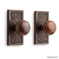 Antique Copper Passage Door Knobset O376