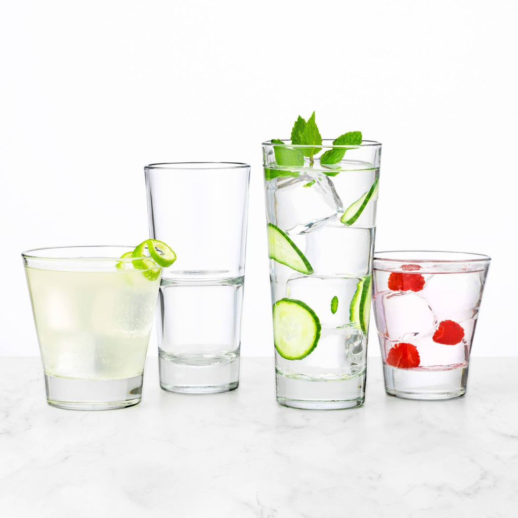12-Ounce Set of 12 Stacking Beverage Glasses P123