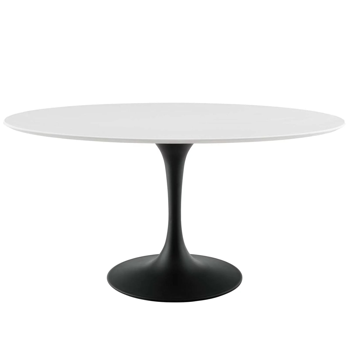 Oval Wood Metal Steel Dining Table H56658