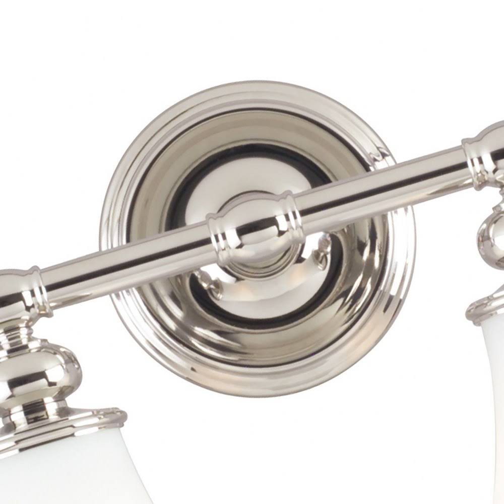 2 Light Bath Bracket, Satin Nickel J81767