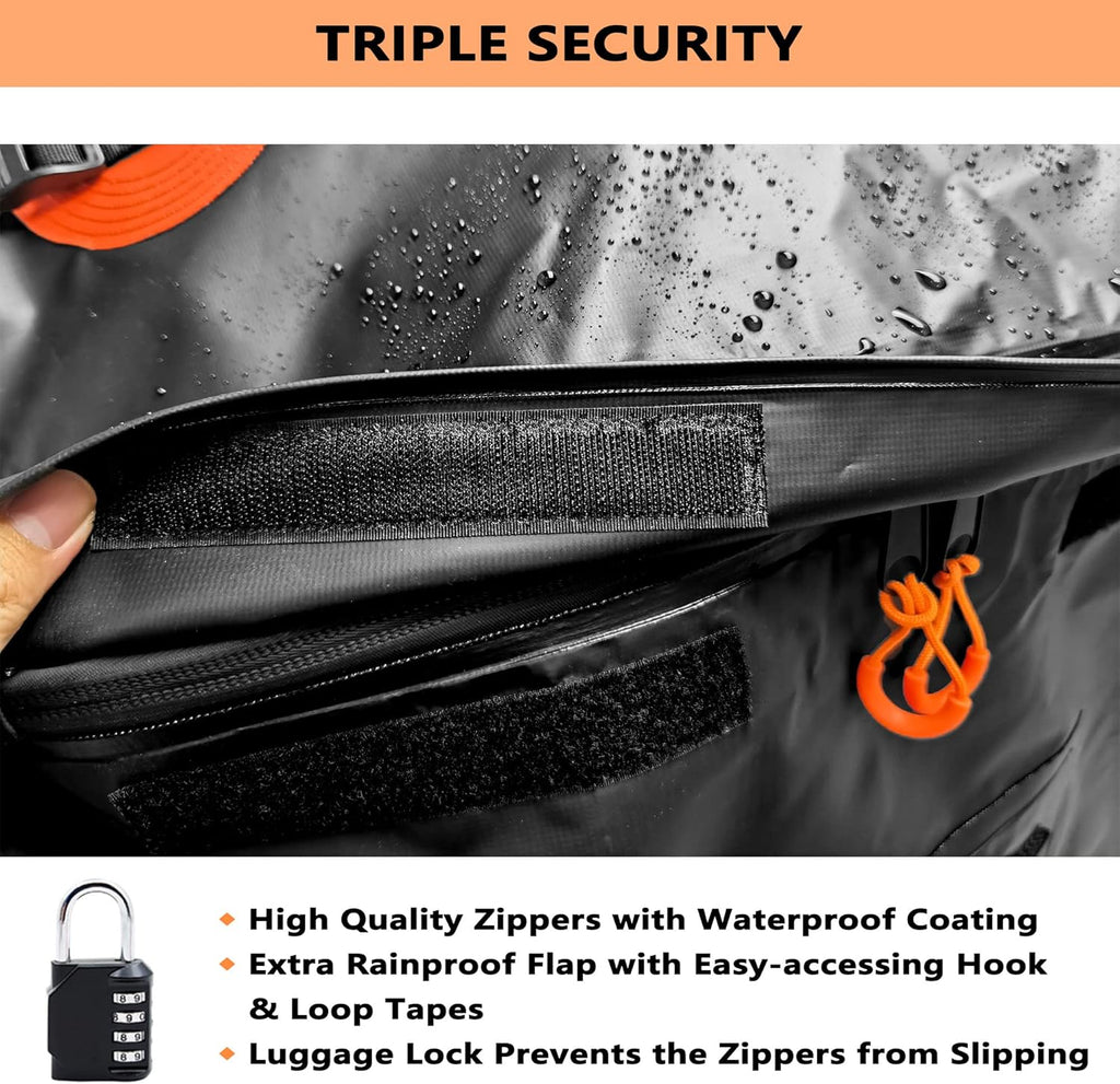 Hitch Cargo Carrier Bag 60 x 24 x 26 Foldable with 6 Reinforced Straps Y18161
