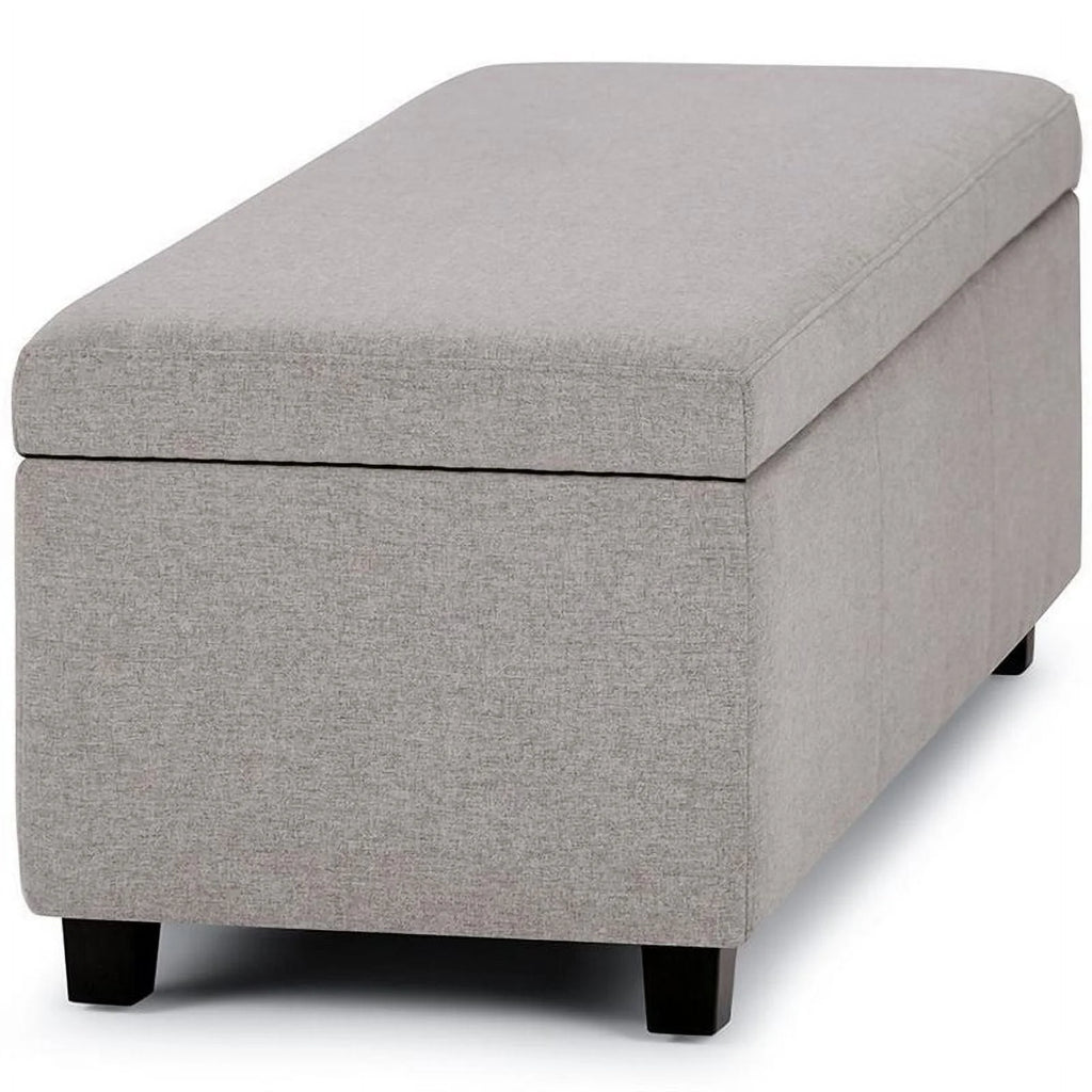 Solid Wood Storage Bench in Cloud Gray M403885