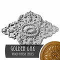 Hand-Painted Golden Oak Ceiling Medallion X892129