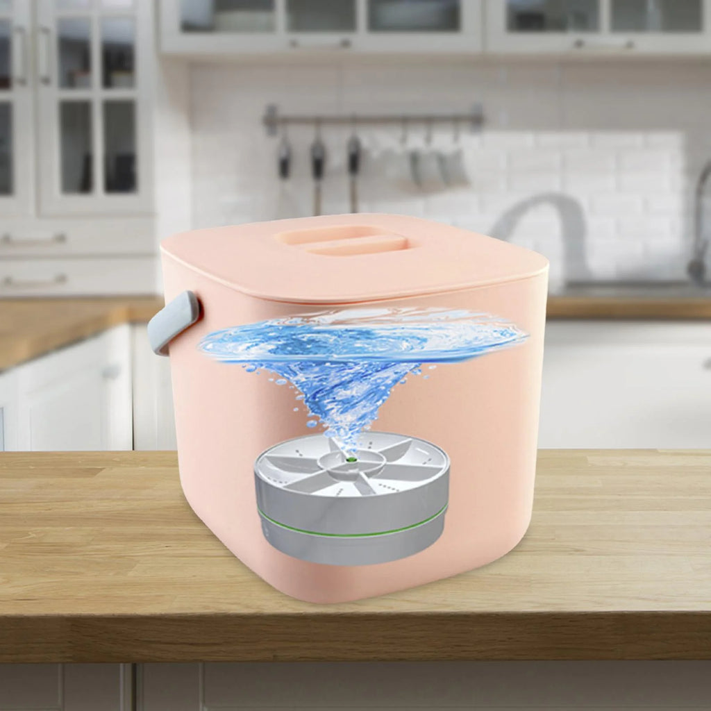White Mini USB Dishwasher with Bucket S126635