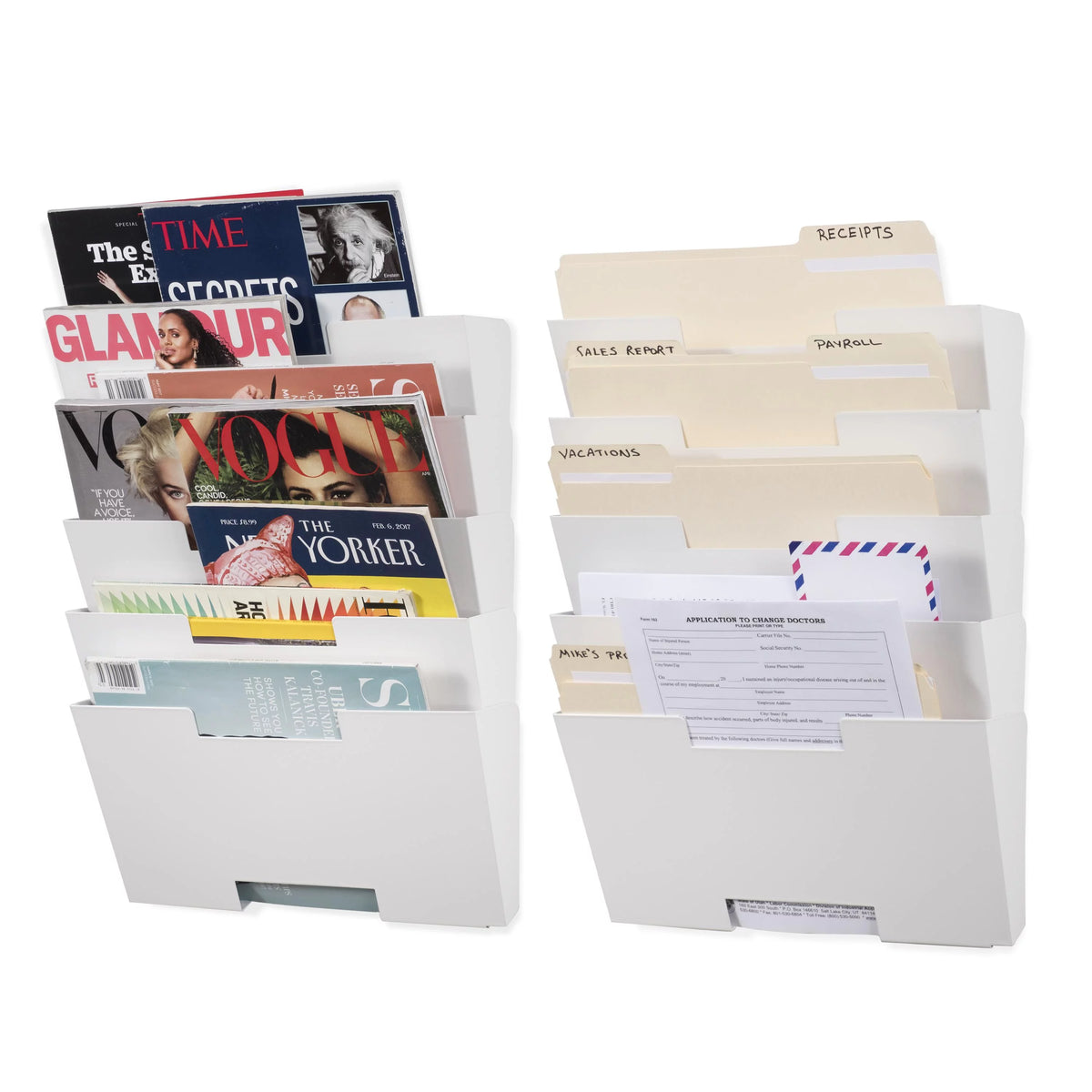 10 Pockets Hanging Wall File Organizer H137152