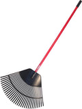 Poly Lawn and Leaf Rake with Fiberglass Handle, 31-Inch C7950