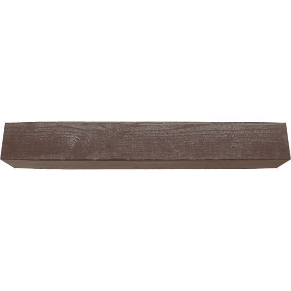 Rough Sawn Faux Wood Fireplace Mantel, Aged Pecan R681