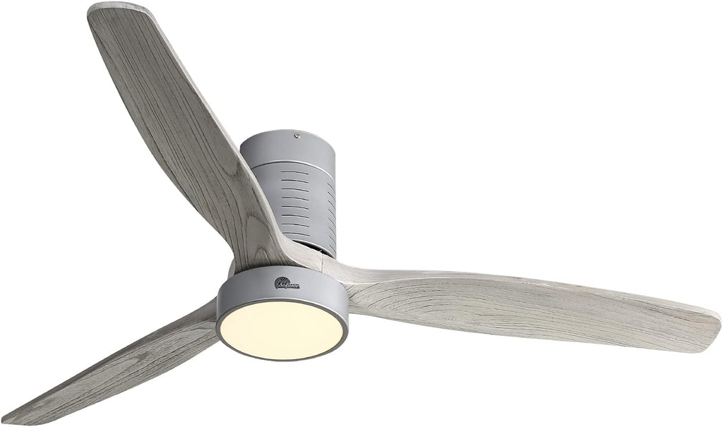 52 Inch Flush Mount Ceiling Fan with Remote Control O18578