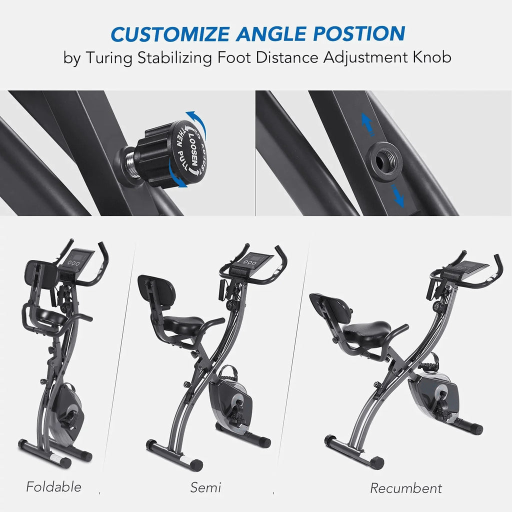 Folding 3-in-1 Recumbent Exercise Bike E9161