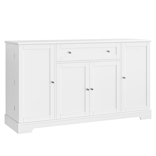 54" Black Wood Buffet Cabinet with Drawer F742855
