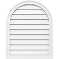 Round Top Surface Mount PVC Gable Vent with Brickmoul E403