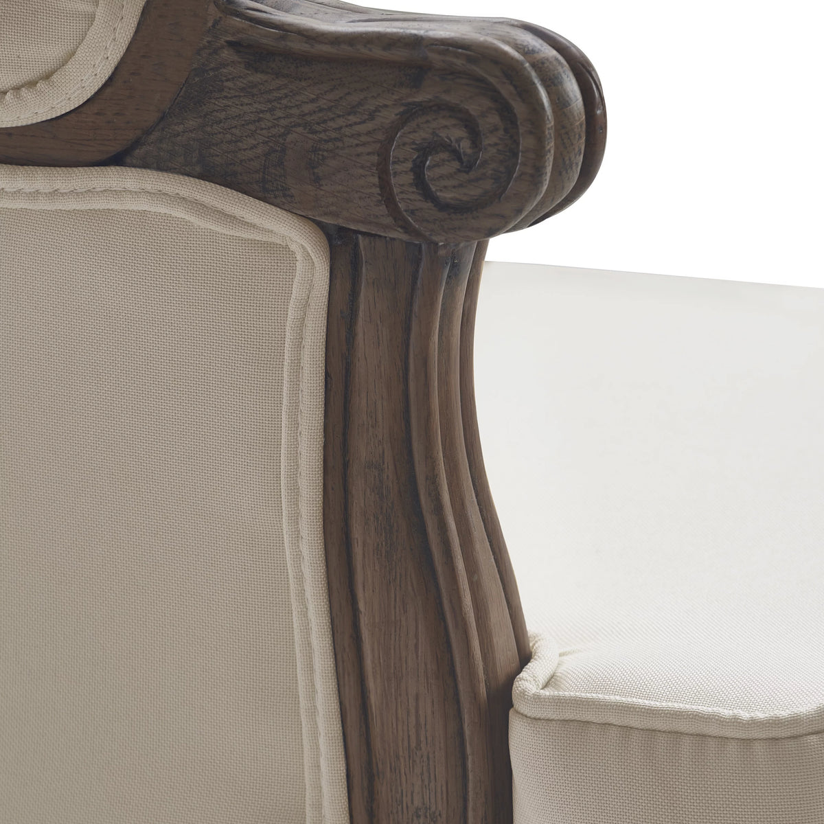 Cream Upholstered Accent Armchair Y47852