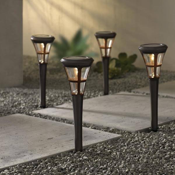 Solar Bronze Outdoor LED Landscape Path Light 6-Pack G5876