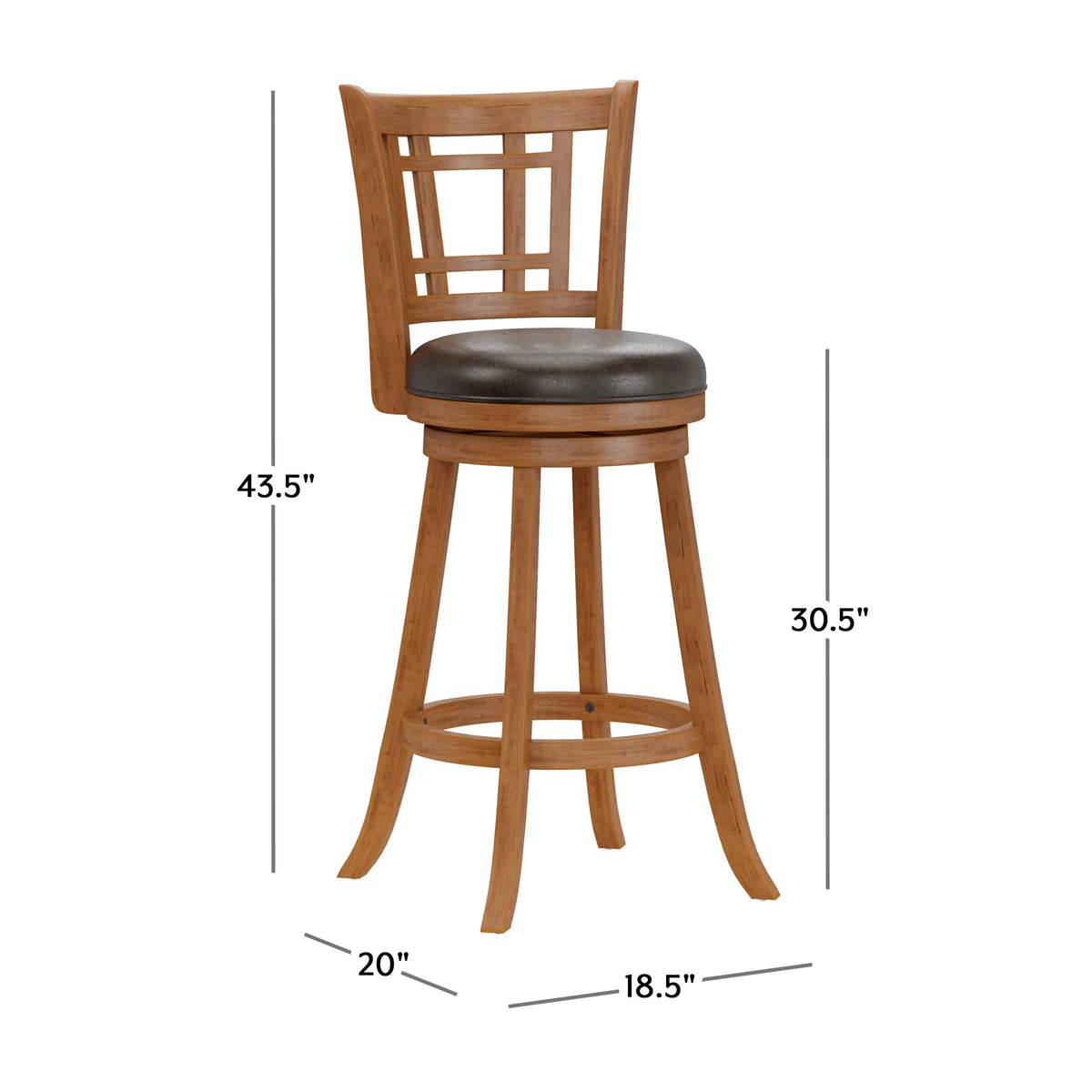 Brown Swivel Bar Stool M86877