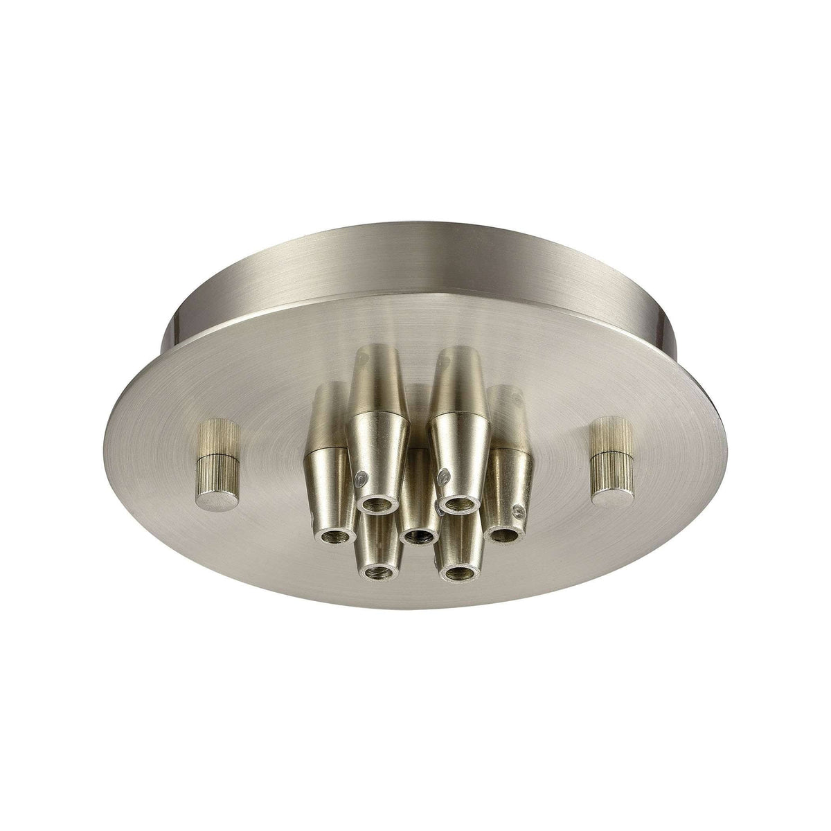 7 Light Small Round Canopy in Satin Nickel M126