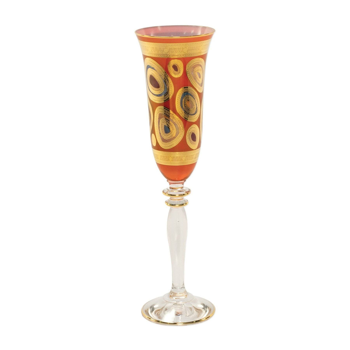 Orange Champagne Glass Q708166