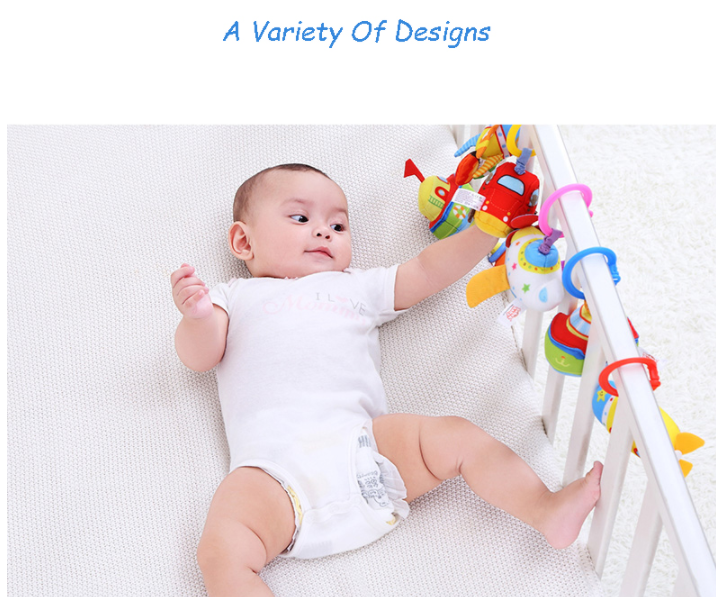 Hand Bell Rattle Toys Baby Bed Stroller Hanging Toys I800441