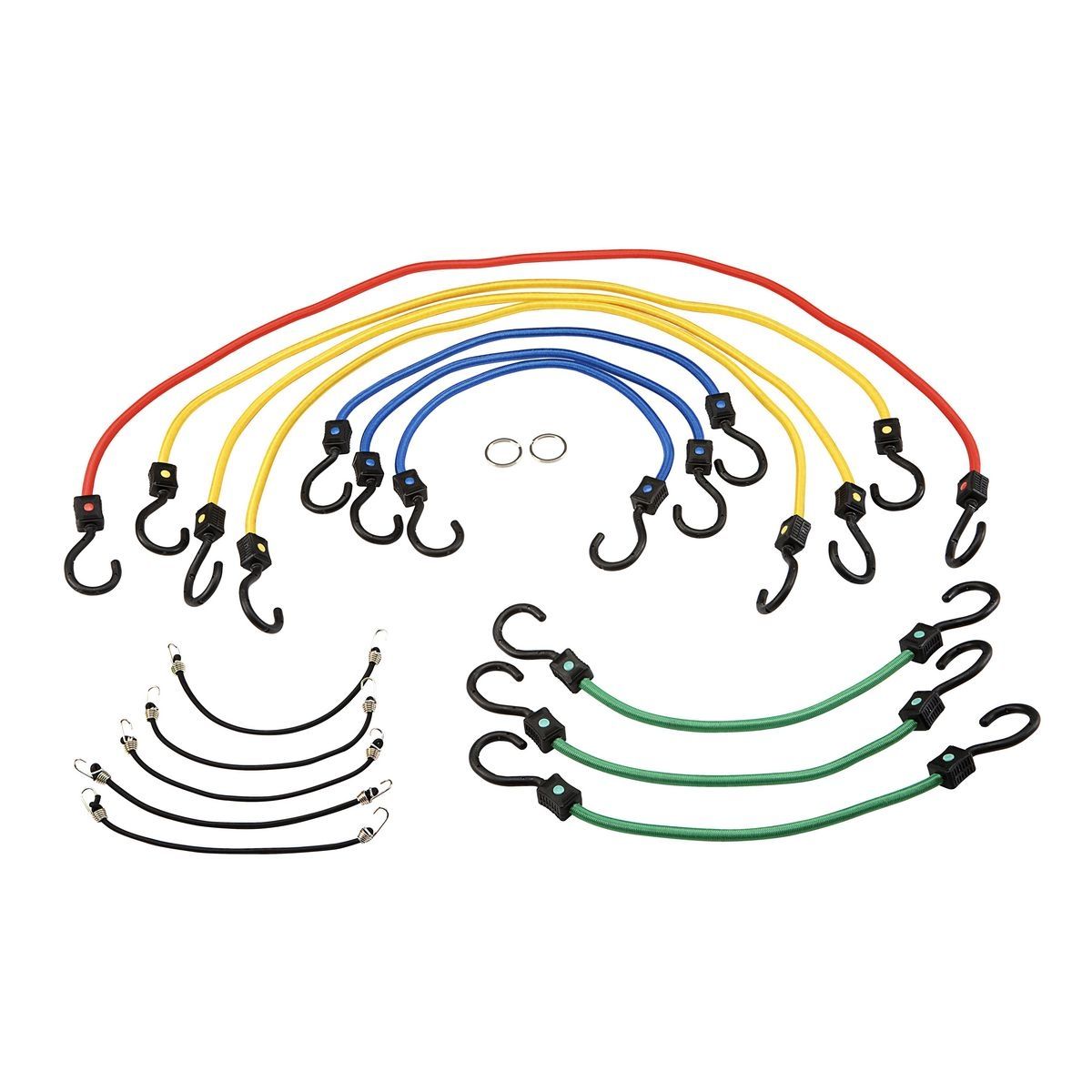 Elastic Stretch Cords, 18 Piece Y822
