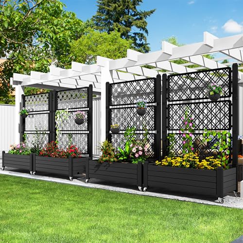 White Plastic Raised Garden Bed Kit W7735