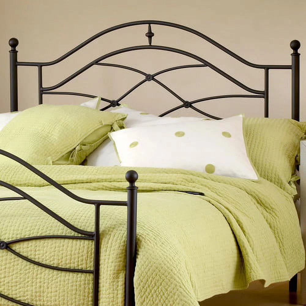 Black Metal King Headboard with Bed Frame Z20806