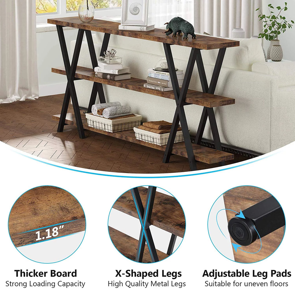 Narrow Long Sofa Table with Storage 70.8 Inch Z9983
